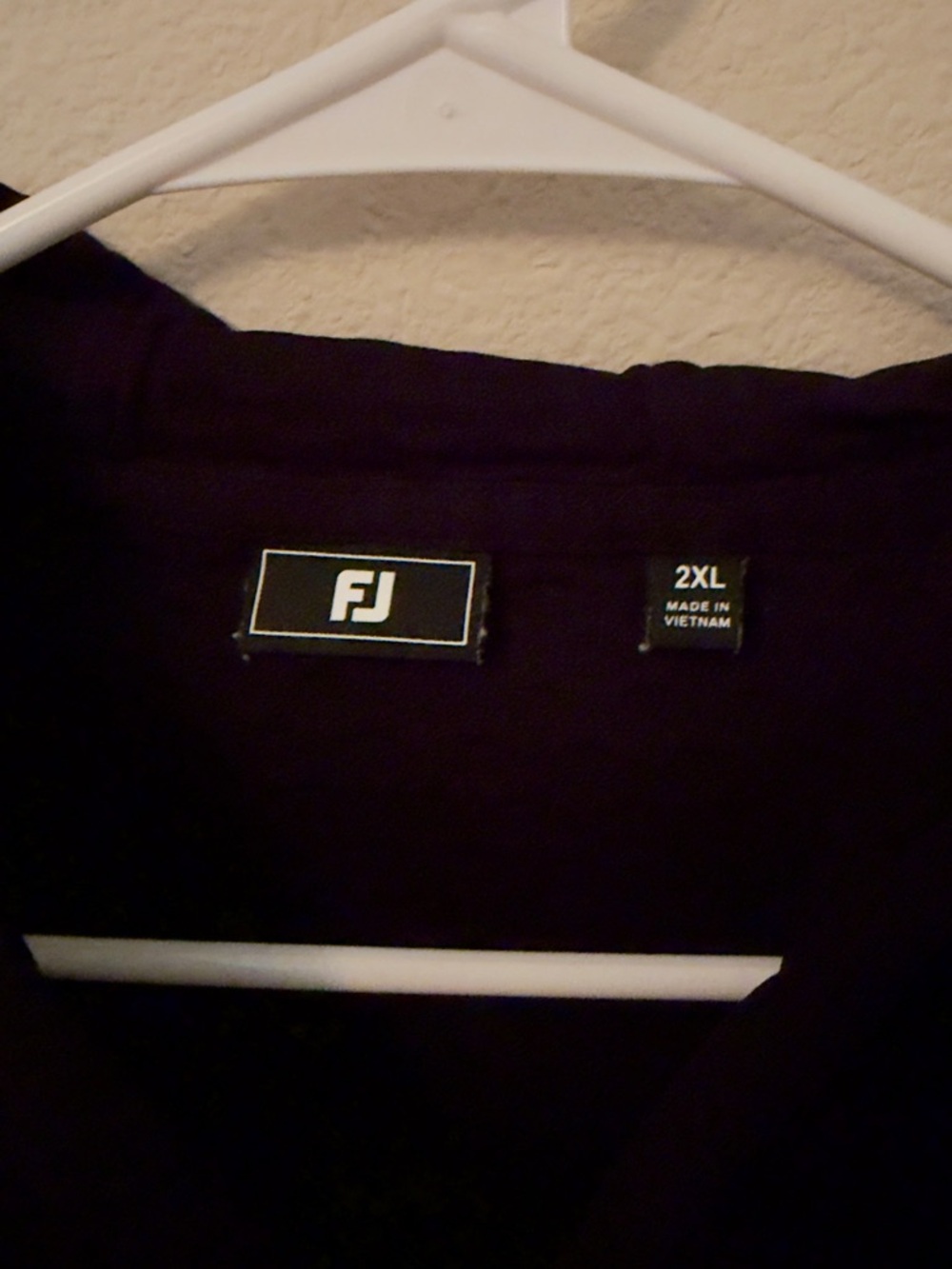 FootJoy Black Textured Hooded Pullover - Picture 3 of 3